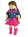 Hot Pink and Denim Cowgirl Skirt Set | Fits 18