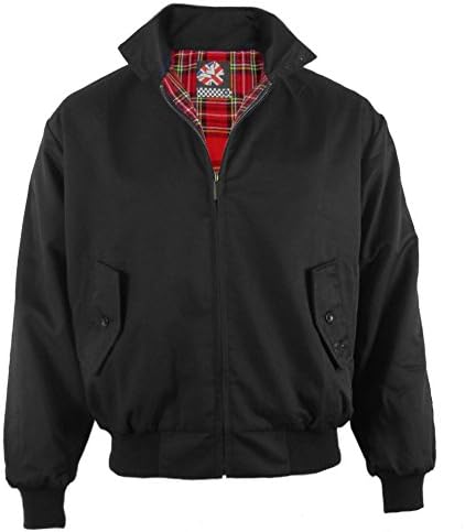 Warrior Mens Harrington Jacket W/Tartan Lining