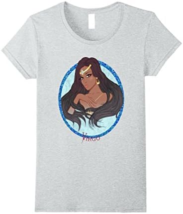 Women's Virgo Birthday Shirt Zodiac Horoscope Black Girl Magic Small Heather Grey
