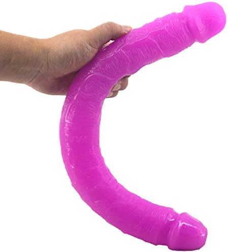 18.1inch Rěä&listǐc Double-Ended D-î-l'd'o A&ňäl Bû&tt D-î-l'd'os Tǒys Huge Thick Prô&stàté G-špö&t P-ë&nǐs for Women Female Men Male