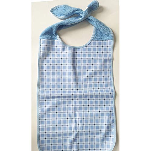 Redvive Top Adult Bib Waterproof Old Man Bib Mealtime Bib Clothing Protector for Eating - Thumbnail 7