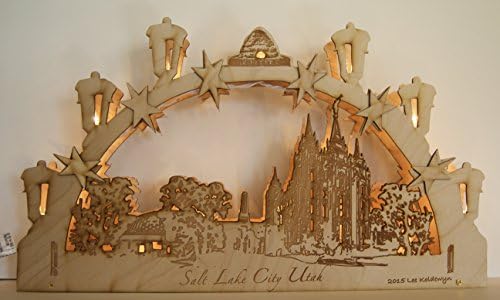 Temple Square Utah Lighted Candle Arch Schwibbögen