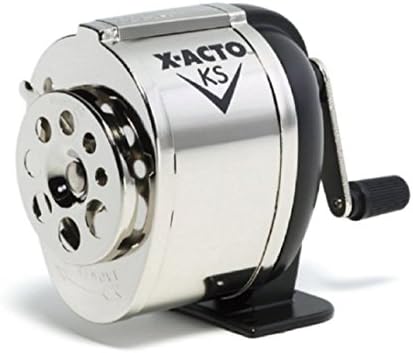 Pencil Sharpener Boston Manual Table - Wall Mount School Hand Crank Desktop Chrome, New!!!