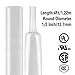 XHF 1/2 inch (13mm) 3:1 Waterproof Clear Heat Shrink Tubing Marine Grade Wire Cable Adhesive Lined Tube Insulation Seal Against Moisture Corrosion and Air Leakage, 4 Ft