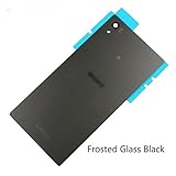 Vivi Audio Back Frosted Glass Battery Cover Housing Door For Sony Xperia Z5 E6653 E6683 E6633 (Frosted Glass Black)