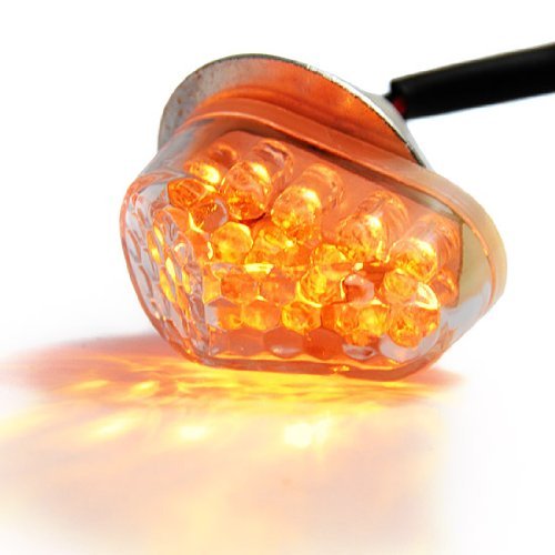 JDM Amber LED Turn Signal Flush Mount Light for Yamaha Racing Bike YZF R1 R6 2x