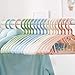 Senfhome Plastic Clothes Hanger Wide Shoulder Slip Resistant Pack of 20 PCS 4 Color