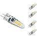 Bonlux 5-packs LED G4 Bi-pin Base Light Bulb 12V 2 Watts Warm White 20W G4 Halogen Bulb Replacement