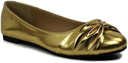 Max Collection Women's Knotted Bow Fendy Ballet Flats 7