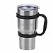 Destiny Anti-slip Handle and Anti-splash Lid Combo (Black) for YETI Rambler 30 Oz Tumblers, with Bonus Aluminum Carabiner
