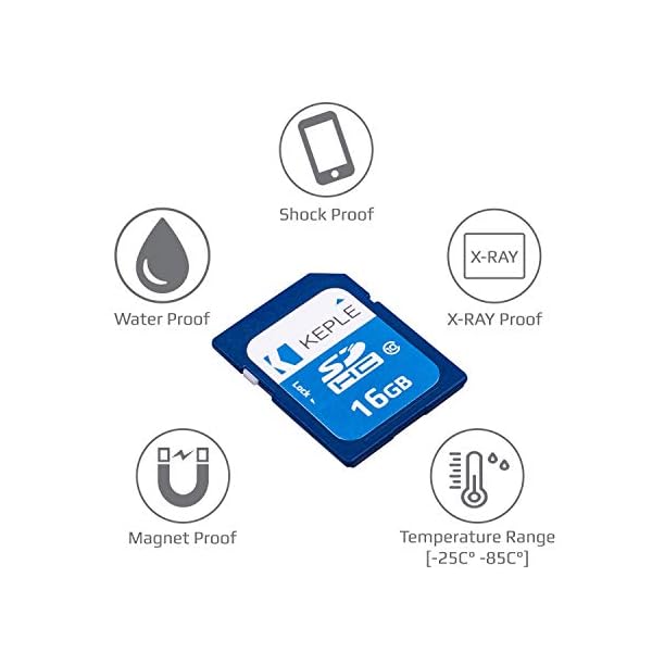 16GB SD Speicherkarte | SD Karte Kompatibel mit Canon EOS 70D, 6D, 100D, 600D, 1100D, 1200D, 60D, 550D, EOS 700D DSLR Digitalkamera Kamera | 16 GB UHS-1 U1 Class 10 SDHC – Bild 5