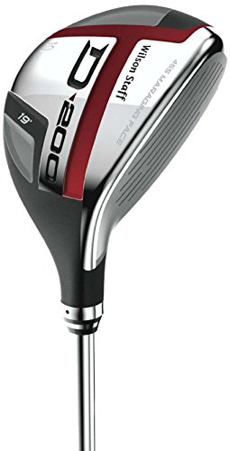 Wilson Staff Men's Stiff D200 Golf Hybrid, Right Hand, 19-Degree