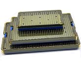 chaoyue medical instruments co.,ltd 3 Units Instruments Tray Sterilization Trays case Box Ophthalmic ENT