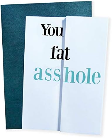 Funny fold Out Turquoise 50th Birthday Card. Rude Yet Innocent