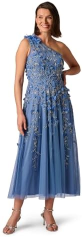 sleeveless hand beaded floral midi dress Mac Duggal Women's Floral Beaded Midi Sheath Dress - Nude Multi - 4