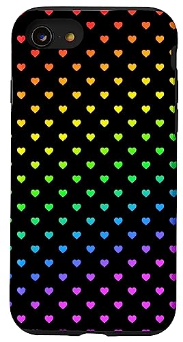 Gay Pride Rainbow Hearts LGBT Case for iPhone SE (2020) / 7 / 8