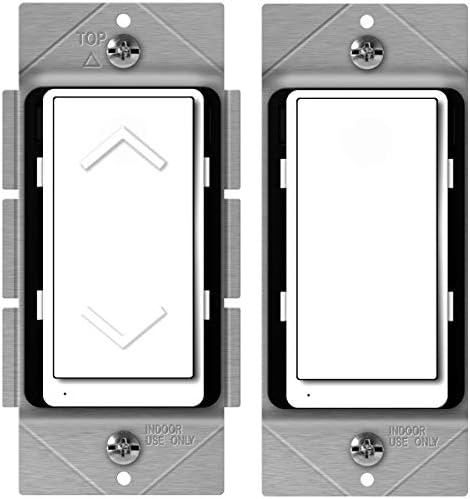 ENERWAVE Z-Wave Plus Dimmer Switch & Add-On Switch Bundle, 3-Way Z-Wave Dimmer Switch Kit, Neutral Wire Required, ZW500DM-PLUS-KIT
