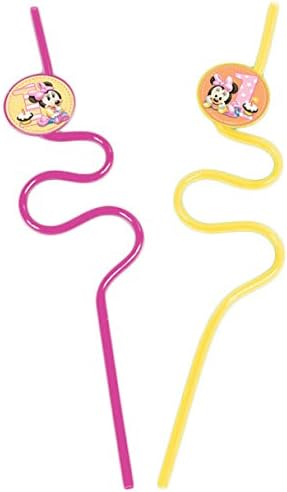 2-Piece Minnie's 1st Birthday Krazy Straws