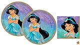 Disney Princess Jasmine Party Supplies Pack with Plates and Napkins for 16 Guests by Amscan
