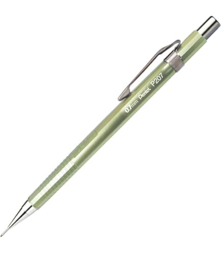 Pentel Lapiseira Sharp, corpo de cobre metálico de 0,7 mm, caixa