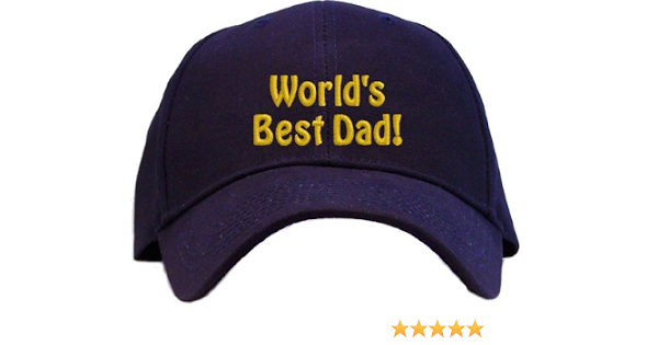 World's Best Dad Embroidered Baseball 
