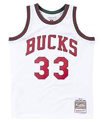 Kareem Abdul-Jabbar Milwaukee Bucks Men's White
