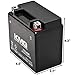 KMG Battery Compatible with Yamaha 50 YW50A Zuma 2002-2012 YTX5L-BS Sealed Maintenance Free Battery High Performance 12V SMF OEM Replacement Powersport Motorcycle ATV Scooter Snowmobile