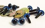 Sassy Bears 6mm Translucent Blue Safety Eyes for Bear, Doll, Puppet, Plush Animal and Craft - 10 Pairs