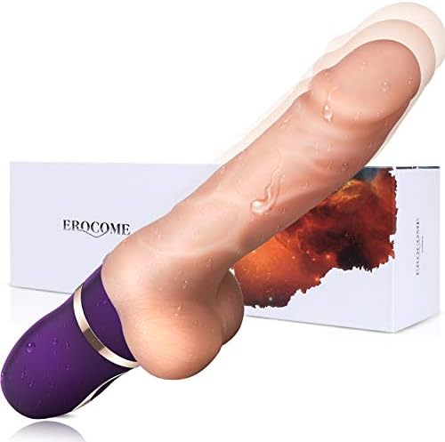 EROCOME Bootes Heating Massager with 3 * 10+1 Different Mode ，USB rechargeble and Body-Safe Waterproof Silicone Material（Purple）