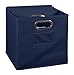 Set of 6 Cubo Foldable Fabric Bins- Blue