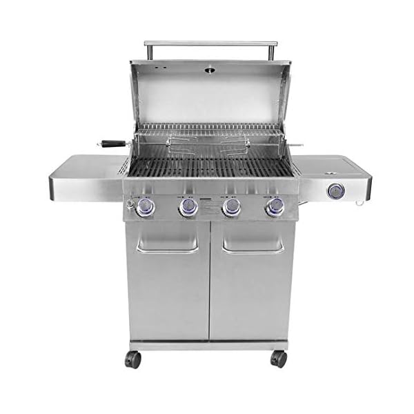 Monument-Grills-17842-Stainless-Steel-4-Burner-Propane-Gas-Grill-with-Rotisserie