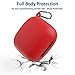ROITON for Powerbeats Pro Case,Anti-Lost Shockproof Easy Carrying Protective Case Cover Dust Guard Rugged Hard PC Skin Cover Case with Carabiner for 2019 Newest Beats Powerbeats Pro (Red)