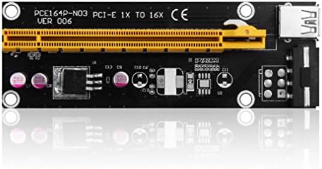 Super Stable PCI-E PCI E Express 1X To 16X Graphics Card Riser Extender Adapter VER006 For Bitcoin BTC Miner Machine