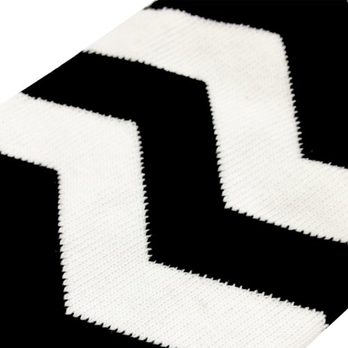 Wrapables Colorful Baby Leg Warmers, Chevron Black and White