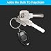 LUMAND 5 Pack Mini LED Keychain Flashlight Small Super Bright Key Ring Light Torch (Assorted Colors, 2 Light Modes, White Beam)