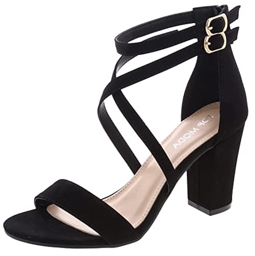Over the Toe Strap Ankle Wrap Strap Heel Open Toe Block Heel Criss