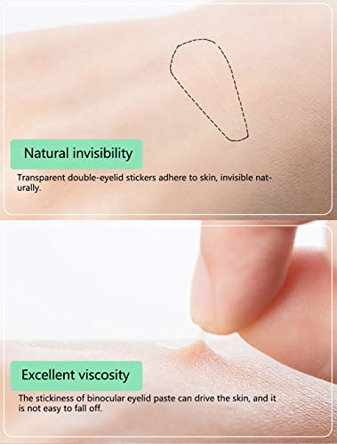 image for Cayanmydery Double Sides Sticky-80 Pairs Invisible Fiber Eyelid Tape S