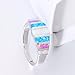 CiNily Women's Opal Rings,Create White Blue Pink Fire Opal Silver Plated Gemstone Ring Size 9