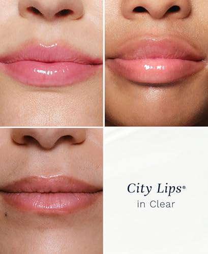 City Beauty City Lips Clear - Plumping Lip Gloss - Hydrate & Volumize - High Shine Lip Plumper - Hyaluronic Acid & Peptides Visibly Smooth Lip Wrinkles - Cruelty-Free