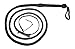 8 Foot 12 Plait BLACK Real Leather BULLWHIP BULL WHIPS