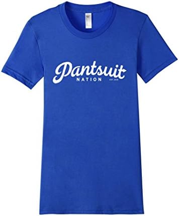 Women's PREMIUM Pantsuit Nation Est 2016 for Hillary Clinton T-Shirt Medium Royal Blue