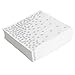 Andaz Press Foil Silver Polka Dot Lunch Napkins, 6.5-inch, 50-Pack, Shiny Metallic Colored Birthday & Wedding Napkins