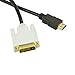 Fullink Gold-Plated DVI-D Dual Link Male to HDMI to Female Adapter - 4K Resolution Ready