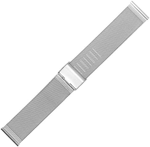 Adjustable Stainless Steel Milanese Metal Bracelet 23mm Replacement Bands for Fitbit Blaze with Frame