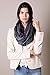 Women's Festival Bliss Infinity Scarf, Multicolor Boho Chic Shawl (Bejeweled Black)