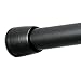 iDesign Cameo Metal Tension Curtain Rod for Bathtub, Shower Stall, Closet, Doorway, Expandable 50”-87”, Matte Black