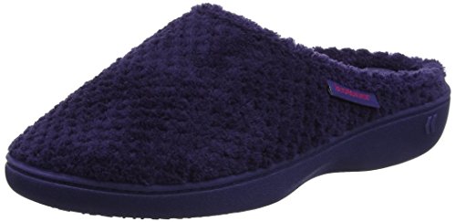 isotoner ladies popcorn terry mule slippers