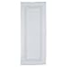 Lavish Home Reversible Long Bath Mat - 60x24-Inch Plush Cotton Bathroom Runner - Machine Washable Bath Mats for Bathroom, Kitchen, or Laundry Room (White)