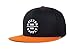 Brixton Men's Oath III Medium Profile Adjustable Snapback Hat, black/burnt orange, One Size