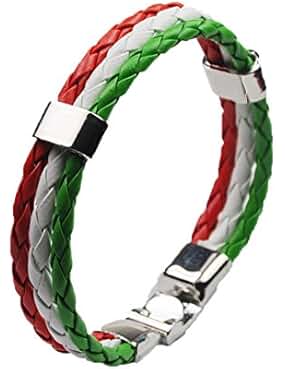 FR Italy Italian Flag Bracelet